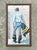 This original oil painting, signed "Bagley" in the lower right corner, presents a striking male figure viewed from behind...