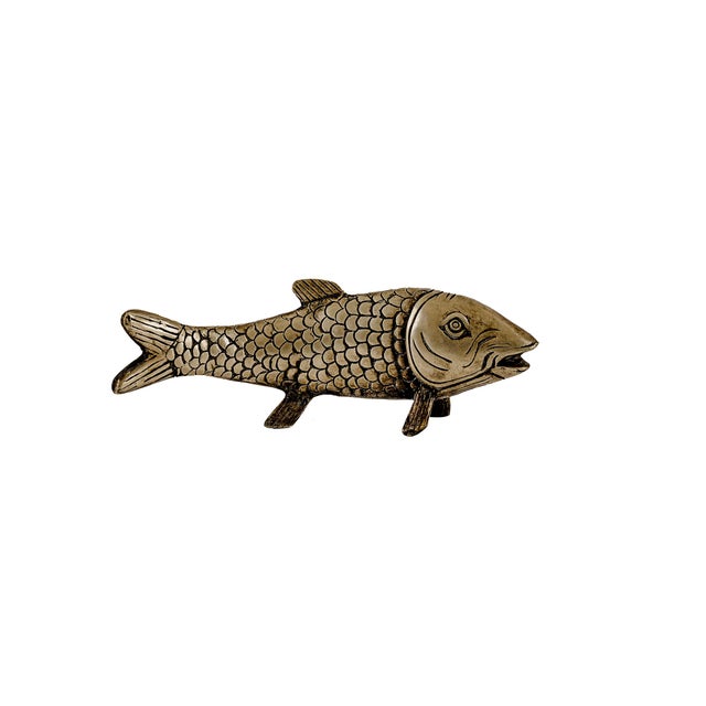 Vintage Mid-Century Modern Brass Koi Fish Figurine Set For Sale In Tulsa - Image 6 of 16