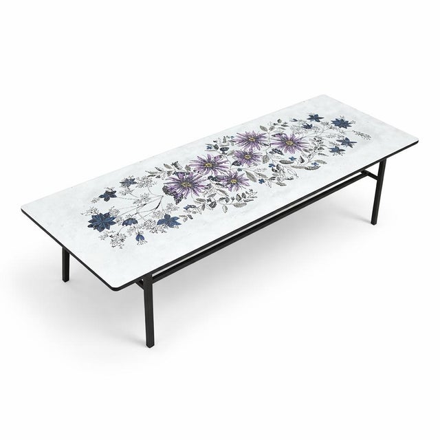 Wood Floral Coffee Table by John Piper for Habitat, 1960s For Sale - Image 7 of 7