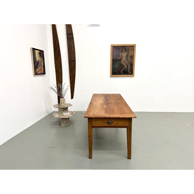 Walnut Table with Spindle Legs, 1920s For Sale - Image 11 of 18