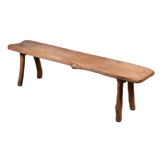 Mid-Century Danish Oak Bench, 1950s For Sale