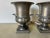 Metal 1940’s French Art Deco–Style Silver Plate Table Lamps – A Pair For Sale - Image 7 of 12