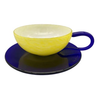 Italian Murano Glass Cup by Ivan Baj for Arcade For Sale