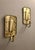 Gold Mid-Century Swedish Brass Sconces by A. Eriksson Linberg, Set of 2 For Sale - Image 8 of 11