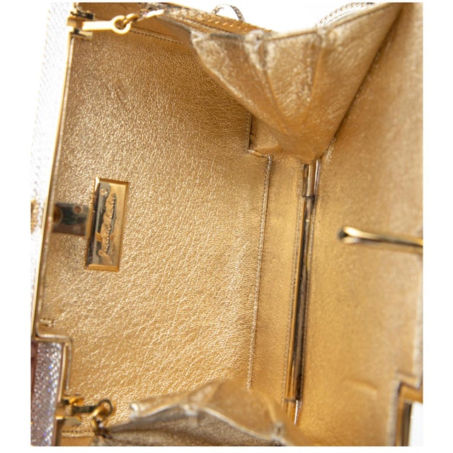 Judith Leiber 1985 Judith Leiber Crystal Tetris Minaudiere Evening Shoulder Clutch Handbag Vintage For Sale - Image 4 of 18