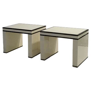 French Lacquered Nightstands from Maison Jansen, 1970s, Set of 2 For Sale