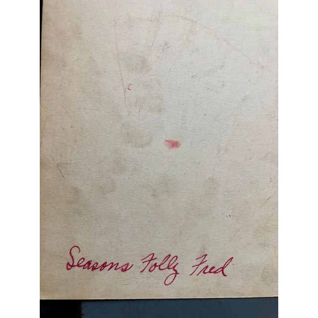 Abstract Expressionism Alvin Dickstein Abstract Geometric Expressionist New York Stable Gallery Drawing, 1960s For Sale - Image 3 of 4