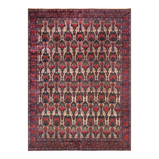 Pasargad Home Antique Afshar Multi Wool Area Rug, 8' 7'' X 11' 8'' For Sale
