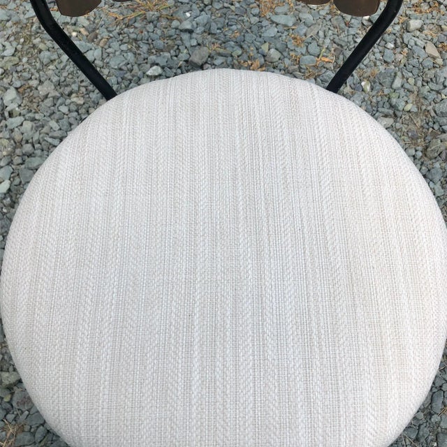 1960s Mid-Century Modern Arthur Umanoff Wrought Iron and Wood Dining Table & 4 Chairs For Sale - Image 5 of 10