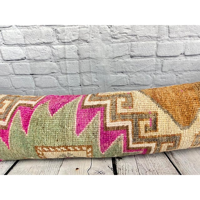 12 x 46 Lumbar Rug Pillow Oriental Majesty Turkish Pillow Cushion Cover For Sale - Image 4 of 7