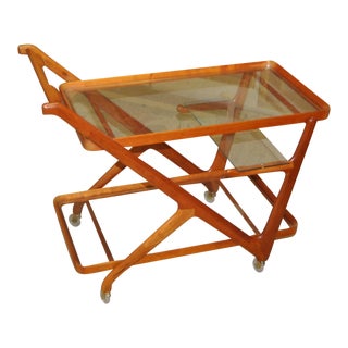 1950s Vintage Cesare Lacca Bar Cart For Sale