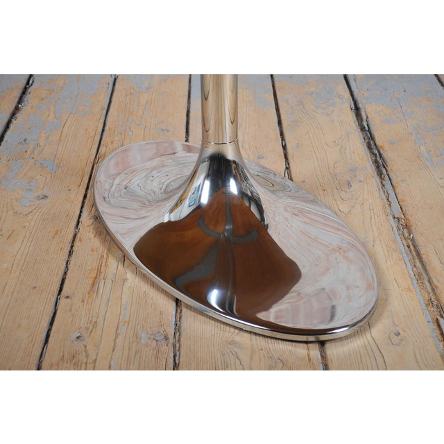 1960s Bauhaus Oval Table in Chromed Steel and Walnut from Kovona, Czech, 1960s For Sale - Image 5 of 16