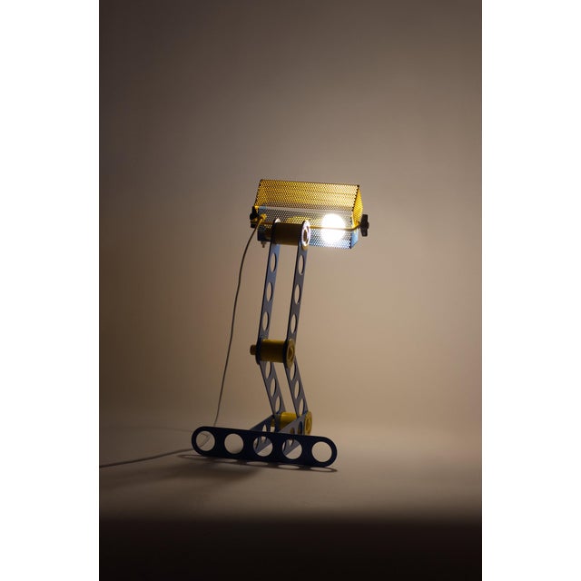 Adjustable Meccano Table Lamp by Lisola Che Non Cè, Italy, 1970s For Sale - Image 10 of 17