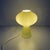 Italian mid-century modern yellow Murano glass table lamp by Massimo Vignelli for Venini, 1950s Table lamp with rounded...