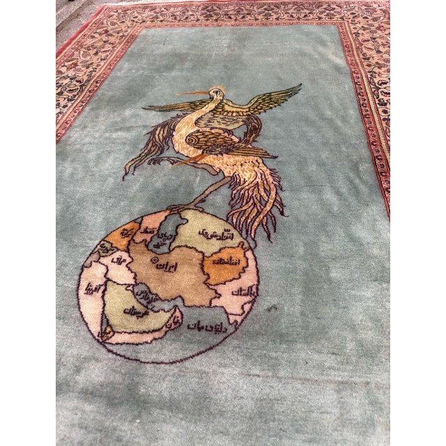 Mid-Century Kashan Dabir Rug from Bobyrugs, 1950s For Sale - Image 12 of 18