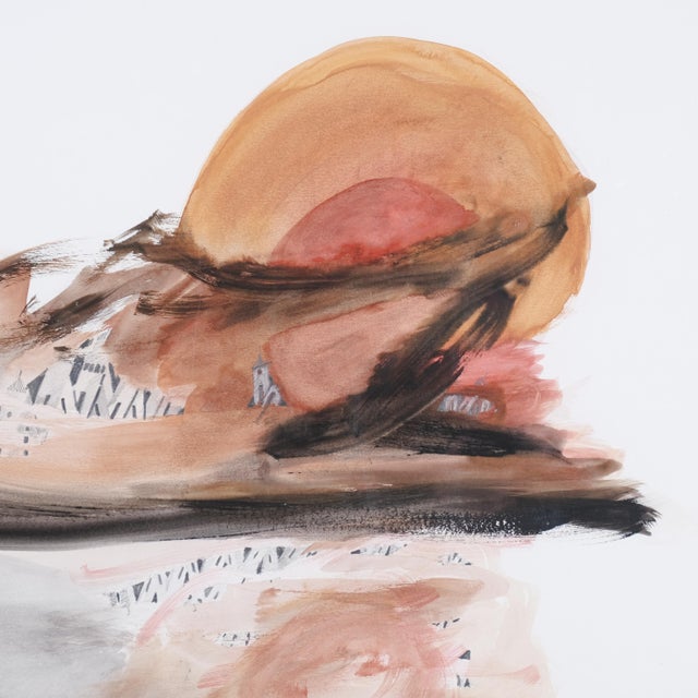 2000 - 2009 Barry Berkus 2006 "Maelstrom" Original One of a Kind Watercolor & Pencil Painting Framed and Ready to Display For Sale - Image 5 of 10