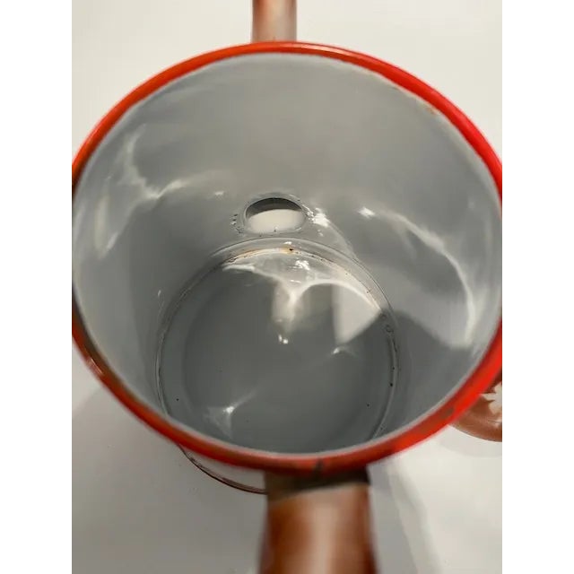 Vintage French Biggen Stenciled Coffee Pot and Filter Set- 3 Pieces For Sale - Image 6 of 12