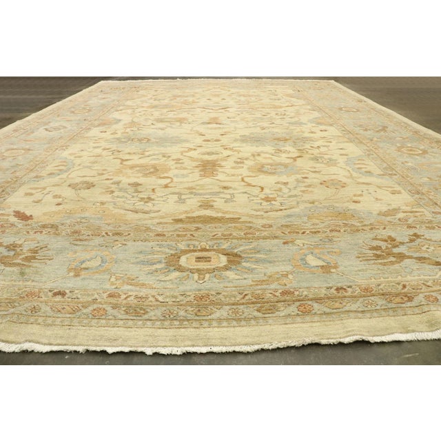 Textile Vintage Persian Sultanabad Rug - 13'04 X 19'00 For Sale - Image 7 of 8