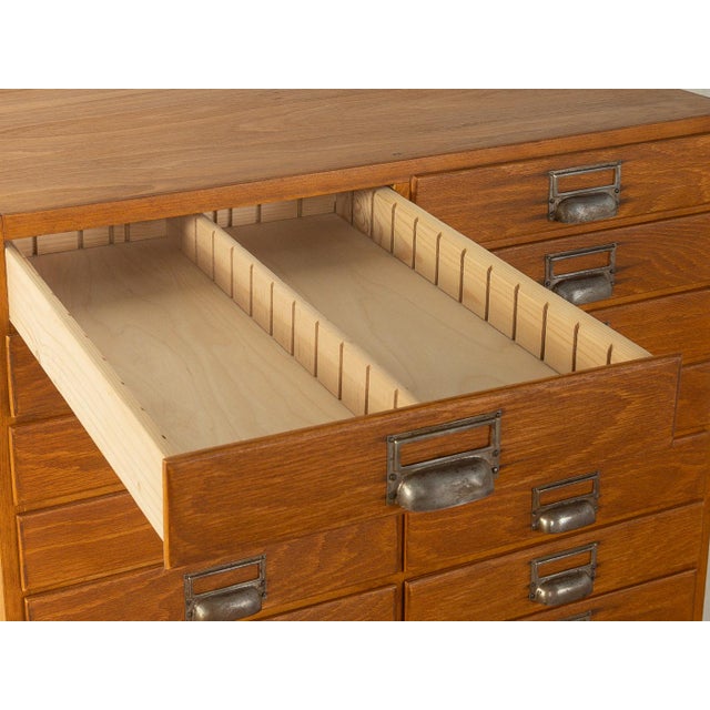 Tan Vintage Chest of Drawers, 1950s For Sale - Image 8 of 10