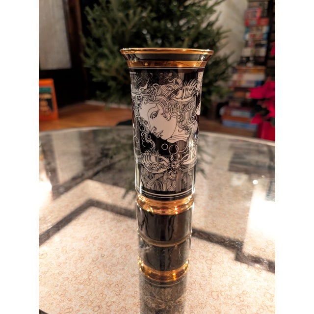 Hungarian Endre Szasz for Hollohaza Porcelain Vase For Sale - Image 9 of 11