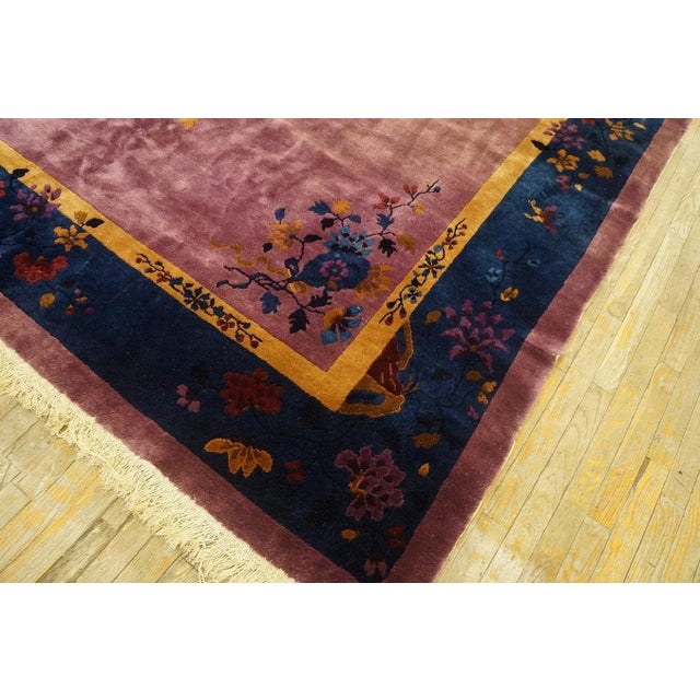 1920s Chinese Art Deco Carpet ( 8' x 9' 8'' - 245 x 295 cm ) For Sale - Image 9 of 12
