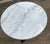 White Vintage French Marble Top Pub Table For Sale - Image 8 of 9