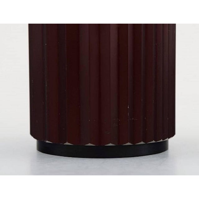 Vintage Metal Container with Lid from Skultuna For Sale - Image 3 of 4