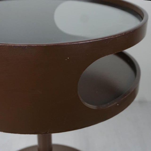 Brown Vintage Space Age Tulip Side Table from Opal, Germany, 1960s For Sale - Image 8 of 12