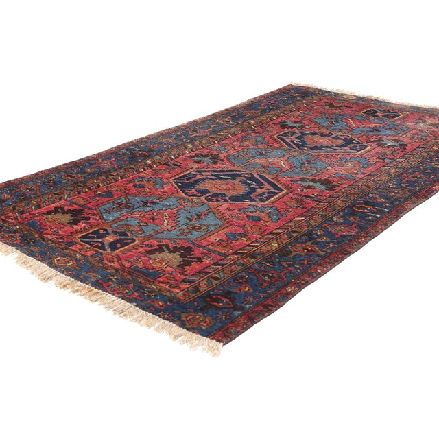 79171 Antique Persian Malayer Rug, 03'05 x 06'00. The Tribal Pathway: An Antique Persian Malayer Masterpiece of Stately...