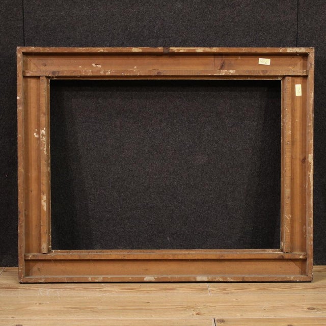 20th Century Italian Lacquered and Gilded Frame, 1950s For Sale - Image 11 of 16