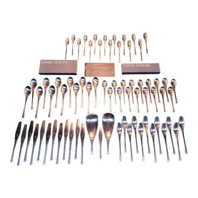 Stainless Flatware Set by Jens Quistgaard for Dansk 72 Pieces For Sale