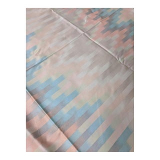 1980s Schumacher Postmodern Pearlescent Pastel Fabric For Sale
