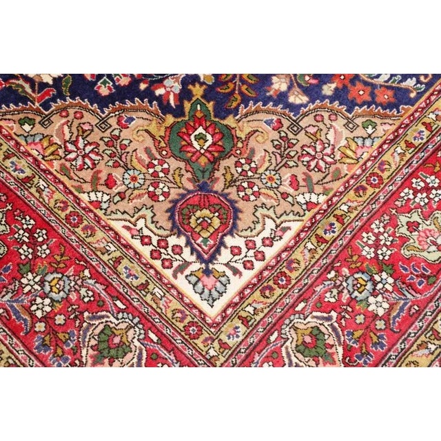 Middle Eastern Hand-Knotted Tabriz Rug For Sale - Image 6 of 11