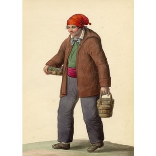 Michela De Vito Sailor, Costume of St. Lucia District of Naples, 1800s, Paper For Sale