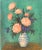 'Dog Roses and Carnations' by Angelina Lavernia, Post-Impressionist Woman Artist, Barcelona, Spain For Sale