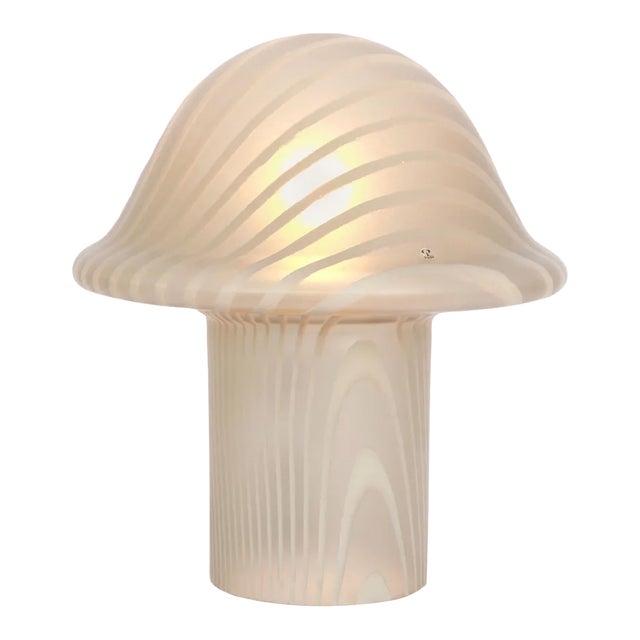 Glass Mushroom Table Lamps from Peill & Putzler, Germany, 1970s For Sale