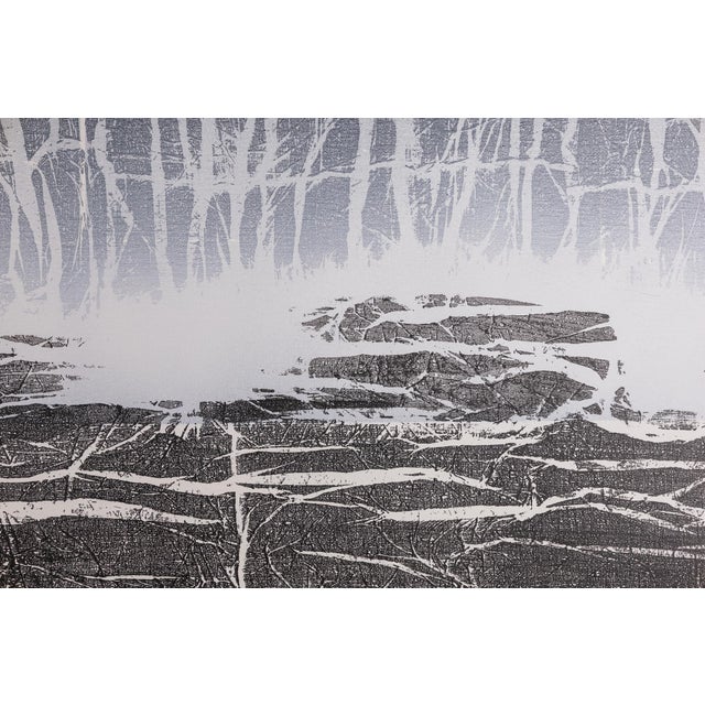 Enzo Rovella, Landscape in Winter, 2009, Mixed Media on Canvas For Sale - Image 4 of 8