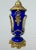 French Sèvres Porcelain Still Life Flowers Ormolu Cobalt Blue Table Lamp Bronze For Sale - Image 6 of 10