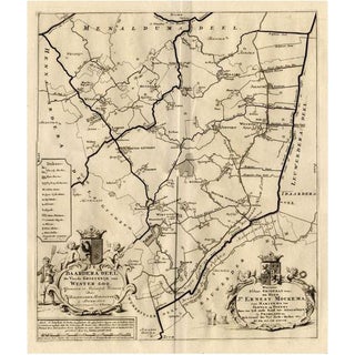 Antique Map of the Baarderadeel Township, 1718 For Sale