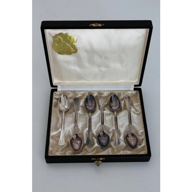 Silvered Mocca Spoons from Argentor Werke, 1950s, Set of 6 For Sale - Image 9 of 9