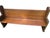 Mid 20th Century Carved Solid Oak Church Pew Bench With Cross Details – 75" For Sale - Image 14 of 17