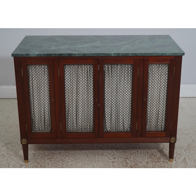 Age: Approx: 40 Years Old Details: Regency Style Mahogany Adjustable Shelves Brass Capped Feet Extremely High Quality...