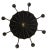 Vintage Handcrafted Iron Black and Gold 8-Light Pendant For Sale - Image 9 of 10