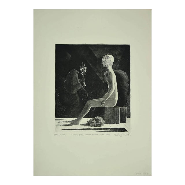 Leo Guida - the Sibyl - Original Etching - 1972 For Sale