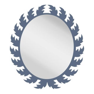 Fleur Home Audubon Oval Mirror in Distance, 32x37 For Sale