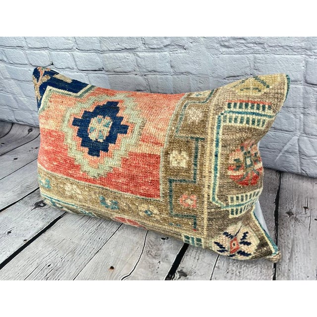 Vintage Pillow Case Turkish Rug Pillow Decorative Rug Pillow Dry cleaning only. PILLOW INSERT IS NOT INCLUDED