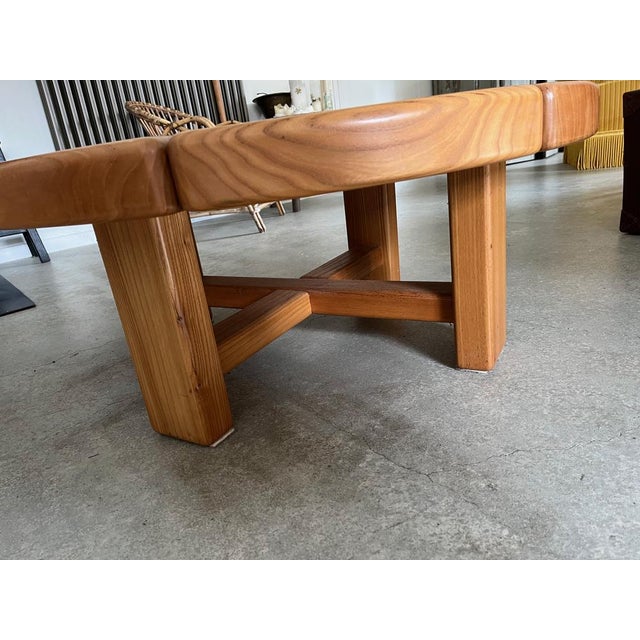 Elm Coffee Table by Francois Sénac For Sale - Image 5 of 7