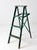 Mid 20th Century Vintage Painted Green Wood Ladder For Sale - Image 5 of 12