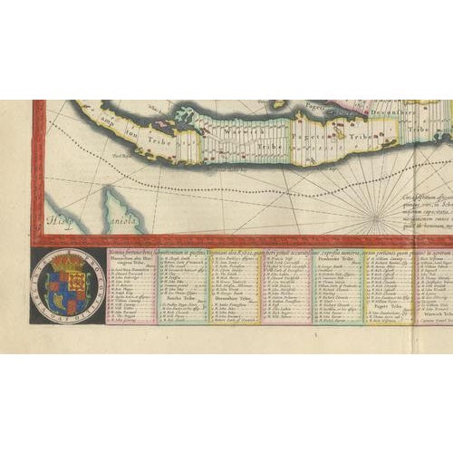 Hand-Colored Bermuda Map with Somers Isles from Blaeu, 1642 For Sale - Image 11 of 12