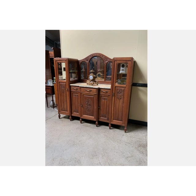 Vintage Art Deco Sideboard in Oak, 1930 For Sale - Image 4 of 14